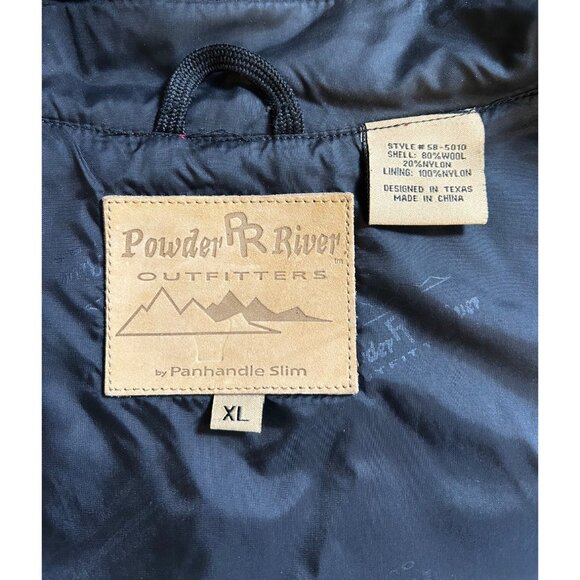 Powder River Outfitters Women's Wool Zip Vest Maroon Western Ranchwear SZ XL - Picture 3 of 9